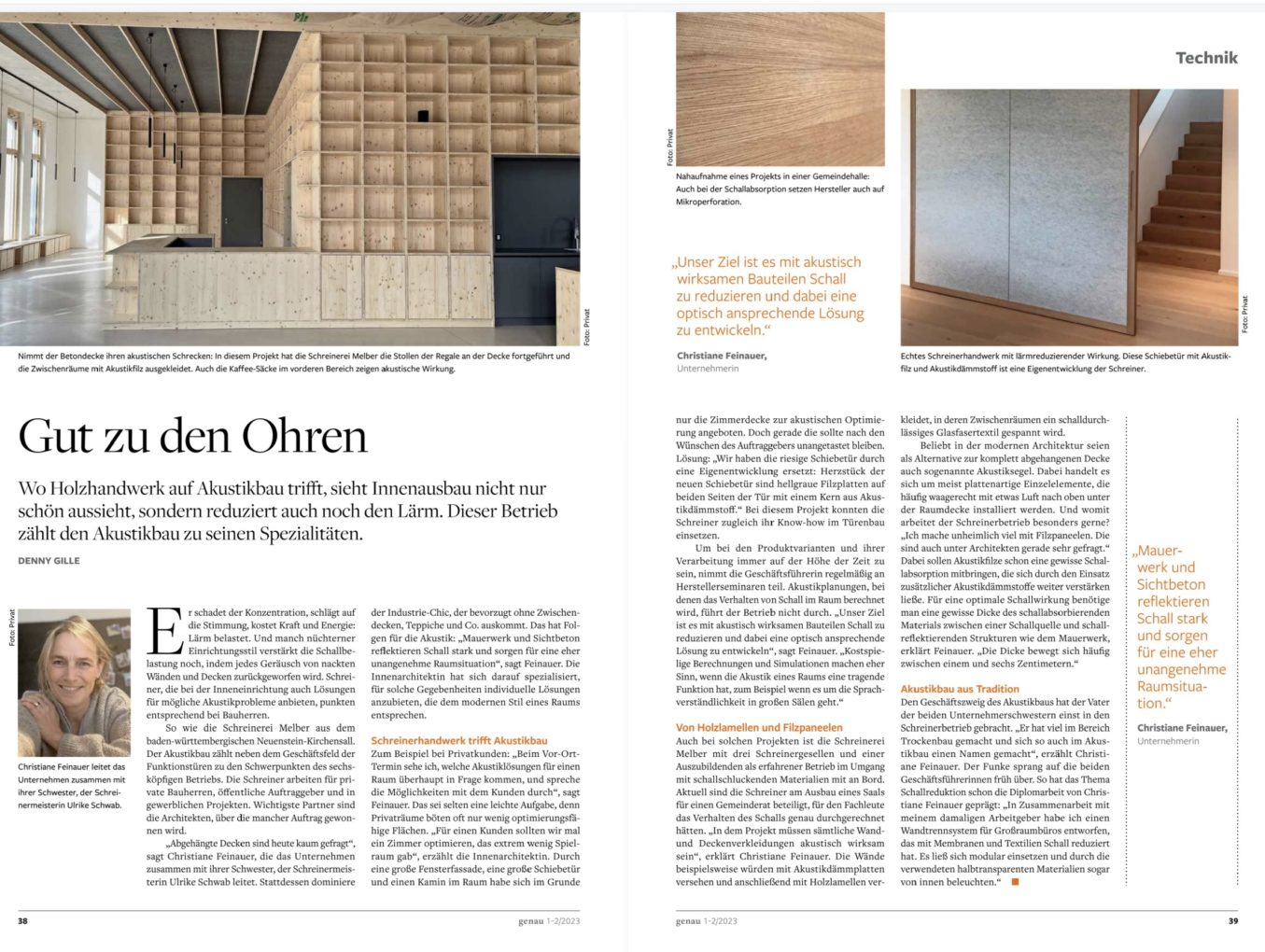 Veröffentlichung Fachzeitschrift Genau